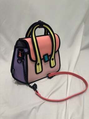 Jump From Paper 2D Shoulder Bag Owl Pink